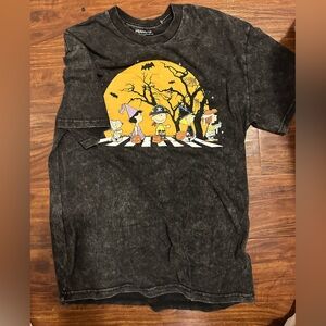 Peanuts Black Graphic Tee